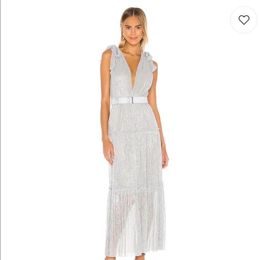 NEW Sabina Musayev Helena Dress - Silver size S